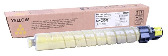 Ricoh MP C3503 Yellow Sarı Orjinal Fotokopi Toneri MP C3003-3004 18.000 Sayfa ürün görseli 1