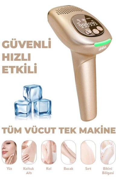 Sinbo Sel-6044 IPL Buz Lazer Epilasyon Atım Otomatik/Manuel Dijital Ekran - 3