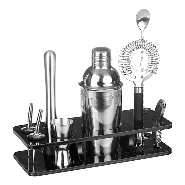 Biradlı Pleksi Standlı Bar Seti