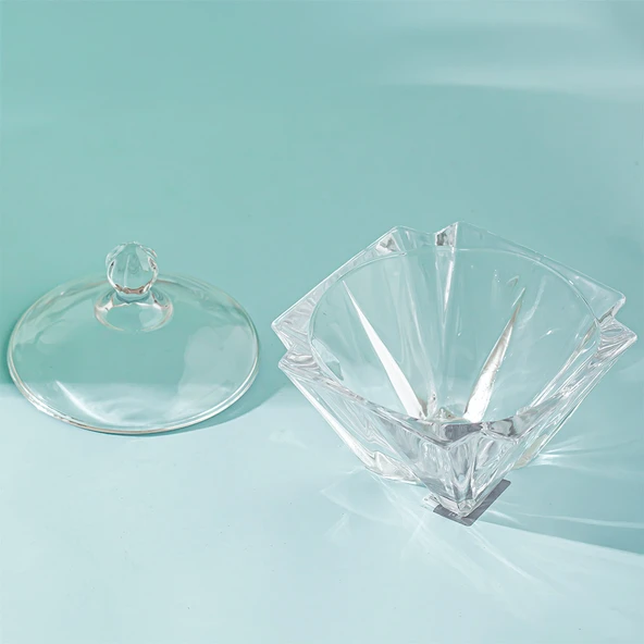 Porsima Dm605-2 Cam Şekerlik Sunumluk Lokumluk Kahve Yanı Drajelik 150ml