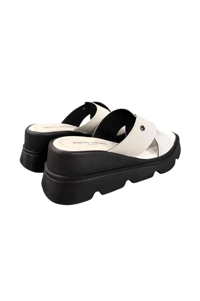 Pierre Cardin Yüksek Dolgu Topuk Anatomik Taban Bayan Terlik - 12