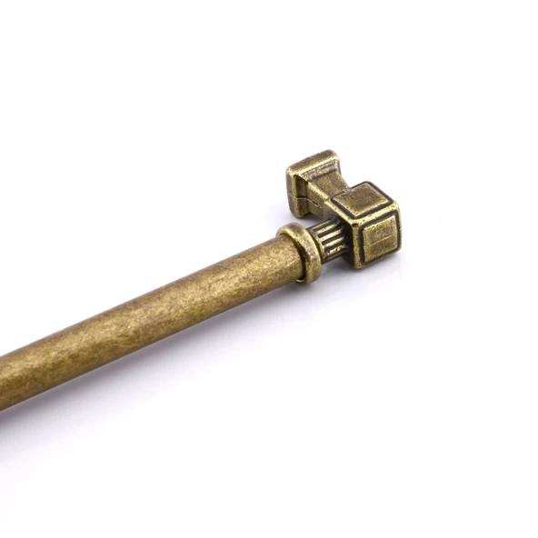 Mobilya Mutfak Çekmece Dolap Kulpu Kulbu Kulpları 16 cm Antik Sarı Eskitme Metal 160 mm - Resim 5