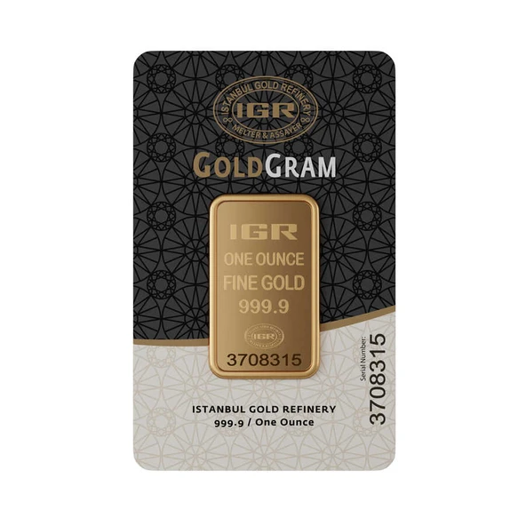 31.10 gr Ons 999.9 İAR Külçe Altın