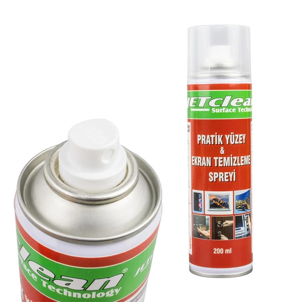 Jetclean 200ml Pratik Yüzey Ve Ekran Temizleme Spreyi