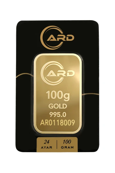 100 gr 24 Ayar ARD Külçe Altın