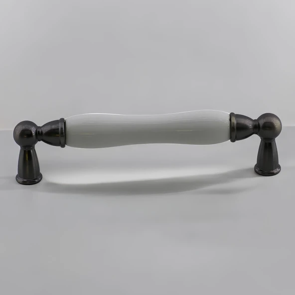 Domaniç Porselen Antik Nikel Kulp 128 mm Mobilya Çekmece Mutfak Dolabı Dolap Kapak Kulplar Kulb Kulp - 3