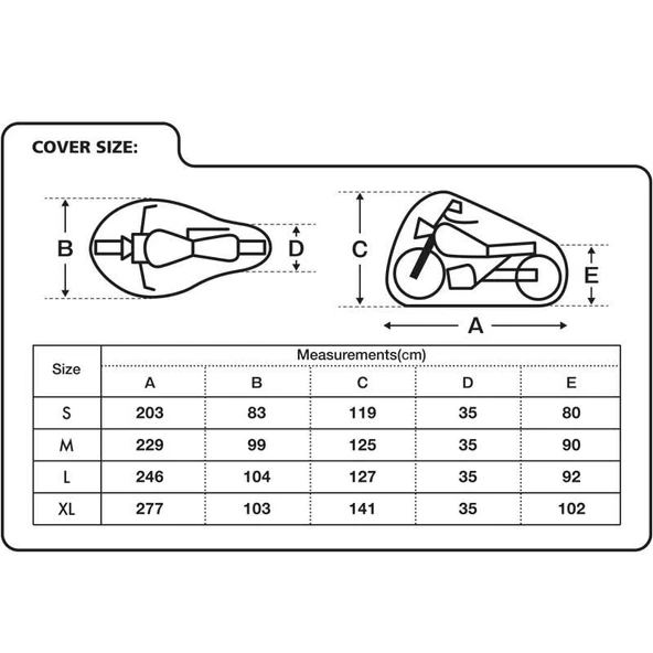 Oxford Motosiklet Aquatex Kilif Large Siyah-Gri CV204 - Resim 9