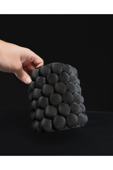 Plodna House Lüx Damla Desen Vazo Pypurka Wave - Resim 3