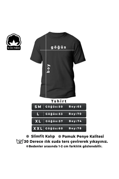 Unisex Michelangelo Baskılı T-shirt - 4