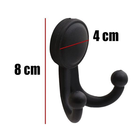 Askılık Vestiyer Duvar Askısı Dolap Elbise Askılığı Plastik Siyah 10 Adet - Resim 4