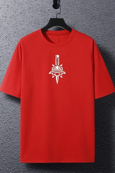 Unisex Skullcracked Baskılı T-shirt - Resim 7