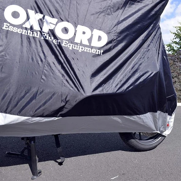 Oxford Motosiklet Aquatex Kilif Medium Siyah-Gri CV202 - Resim 8