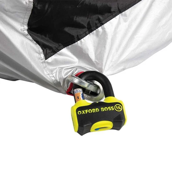 Oxford Motosiklet Aquatex Kilif Medium Siyah-Gri CV202 - Resim 5