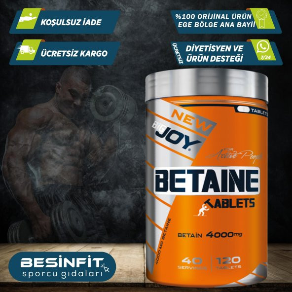 BigJoy Beta Alanin Betaine 120 tablet BetaAla 4000 Mg