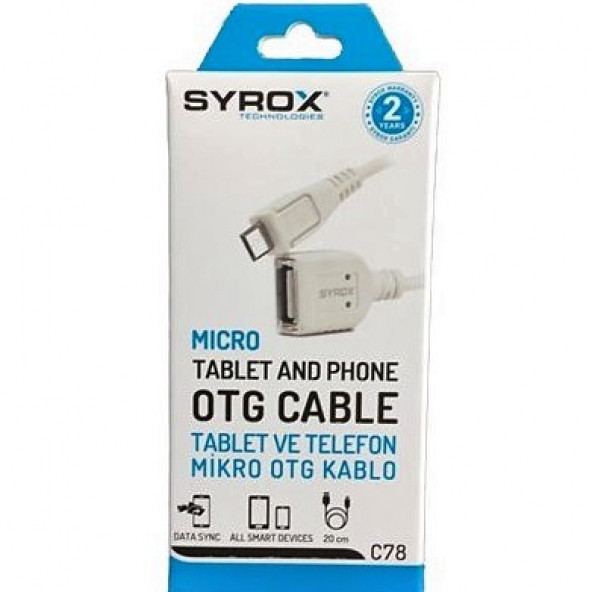 OTG Micro 1.0A Eco Kablo Syrox SYX-C78