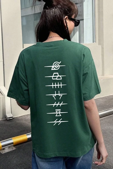 Unisex Ninja Akatsuki Baskılı T-shirt - 2