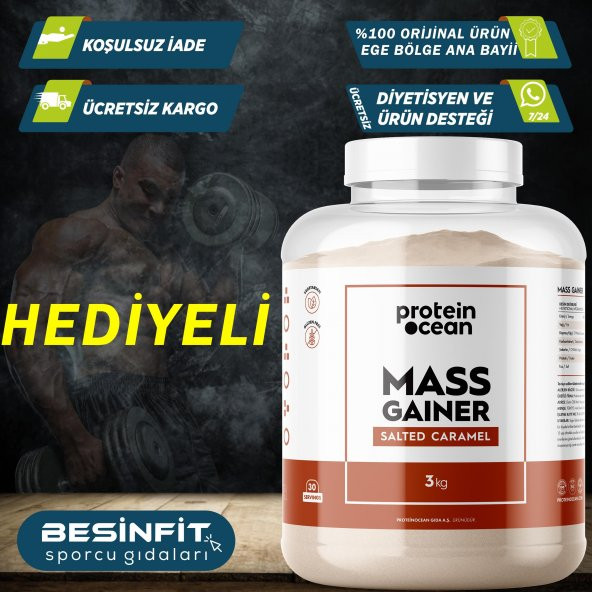 ProteinOcean MASS GAINER™ 3000 Gr + AYNI GÜN KARGO