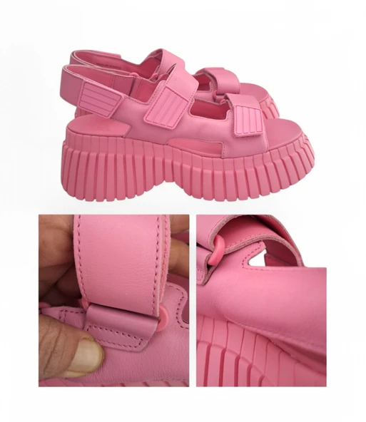 ORİJİNAL 40 K201511-003 BCN Nami Masha /  Barcelona Masha Pink PEMBE SANDALET PLATFORM - 2
