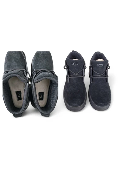 ORİJİNAL UGG ERKEK M BURLEIGH CHUKKA 41 SİYAH GERÇEK SÜET  Bot  USA:8 UK:7 EU:41 JP:26 - 4