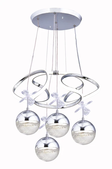 NAPOLİ 4 TOP KROM AVİZE - Resim 2