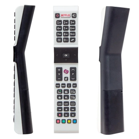 Profilo RCA49130 - Vestel Smart – Sanyo - Jvc Netflix Tuşlu Beyaz Yazısız Lcd Led Tv Kumanda