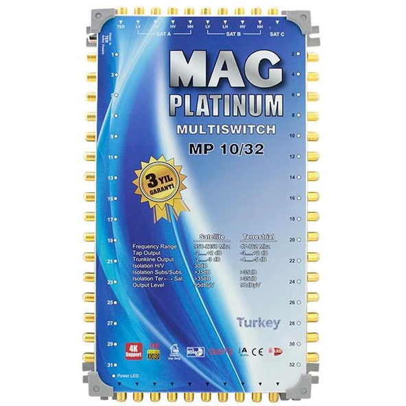 Mag Platinum 10-32 Kaskatlı Uydu Santrali