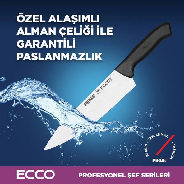 Pirge Ecco Çantalı 3’Lü Bıçak Seti Siyah - 6