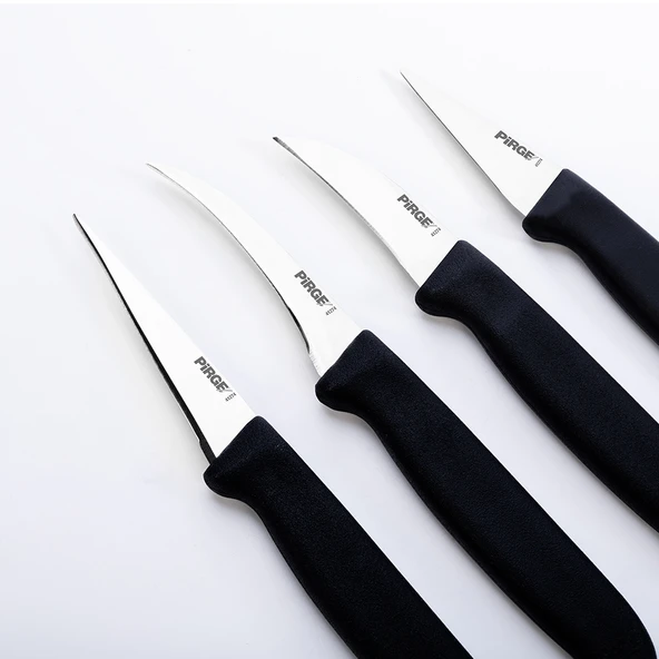 Pirge Gastro Pmg Dekor Bıçağı Seti Siyah - 4