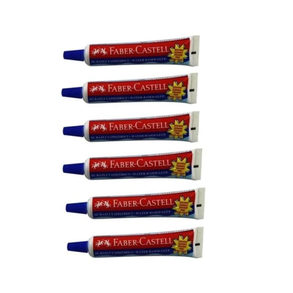 Faber-Castell Su Bazlı Yapıştırıcı 19 gr 6'lı