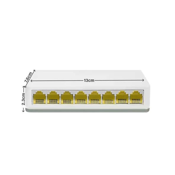Baff SW-08 8 Port 10/100Mbps Ethernet Switch - 3