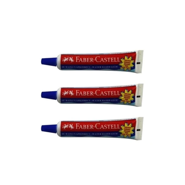 Faber-Castell Su Bazlı Yapıştırıcı 19 gr 3'lü