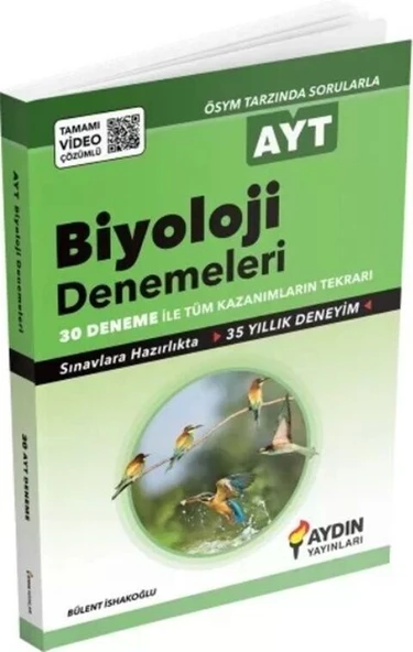 Aydın Yayınları AYT Biyoloji 30 lu Denemeleri