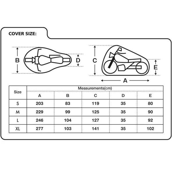 Oxford Motosiklet Protex Indoor Premium Stretch-Fit Kilif Iç Mekan X-Large Siyah CV173 - 3