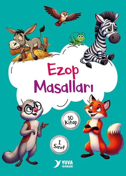 Yuva 1.Sınıf Ezop Masalları 10 Kitap