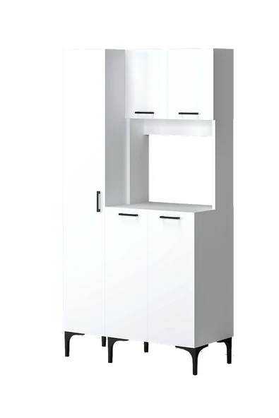 Hola Çok Amaçlı Boy Dolaplı Kahve Köşesi, Kiler Dolabı, Mutfak Erzak Dolabı, Mini Mutfak Dolabı - 5