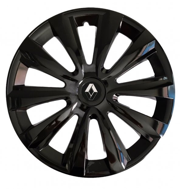 Renault Clio 16 Inç Jant Kapağı Takım 4 Adet+Amblem - 1