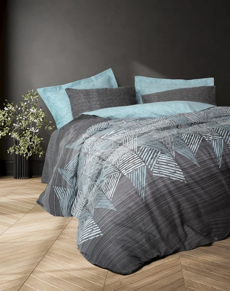 Cotton Box Modern Tek Kişilik Nevresim Takımı Arel Antrasit ürün görseli