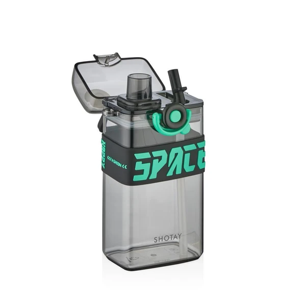 Shotay Su Matarası Space Tritan Siyah 500Ml - 2