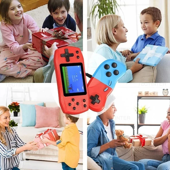 TechTic Retro El Atarisi 620 Klasik Oyun 2 Kişilik Tv Yansıtma Gamebox Mario Mini Video Oyun Konsolu - 6