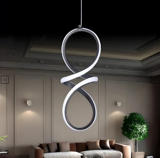 Binnex Olimpiyat Siyah Ultra Power Beyaz Ledli Avize Sarkıt Tekli Hol Antre Koridor Mutfak Yatak Odası Avizesi Avize - 2