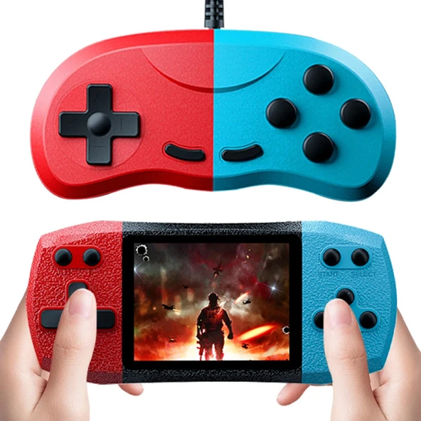 TechTic Retro El Atarisi 620 Klasik Oyun 2 Kişilik Tv Yansıtma Gamebox Mario Mini Video Oyun Konsolu - 9
