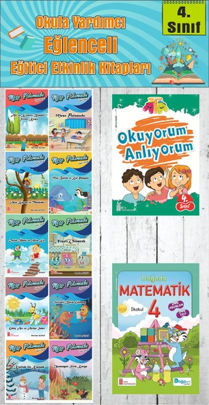 4. Sınıf Okula Yardımcı Okuyorum Anlıyorum - Doğada Matematik - 10 lu Hikaye Seti ürün görseli 1