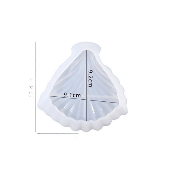 İstiridye Kase Epoksi ve Beton Silikon Kalıp - Kod: 1004C