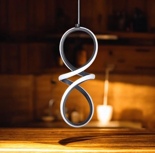 Binnex Olimpiyat Siyah Ultra Power Beyaz Ledli Avize Sarkıt Tekli Hol Antre Koridor Mutfak Yatak Odası Avizesi Avize