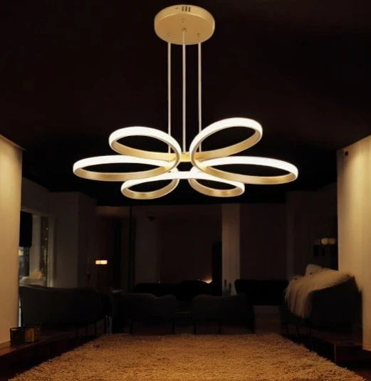 Binnex Lüks Gold Sarkık Günışığı Ledli Avize Banyo Yatak Odası Antre - 2