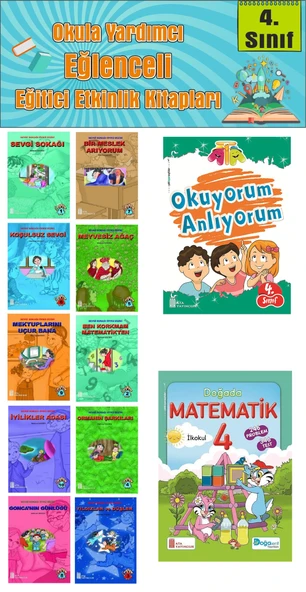 4. Sınıf Okula Yardımcı Okuyorum Anlıyorum - Doğada Matematik - 10 lu Hikaye Seti 3 ürün görseli 1