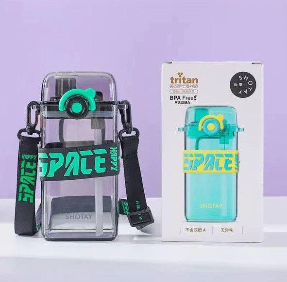 Shotay Su Matarası Space Tritan Turkuaz 500Ml - 5