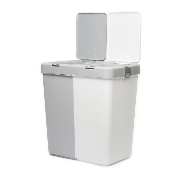 Motek Çok Amaçlı Çift Bölmeli 80 Litre Çamaşır Kirli Sepeti - 2