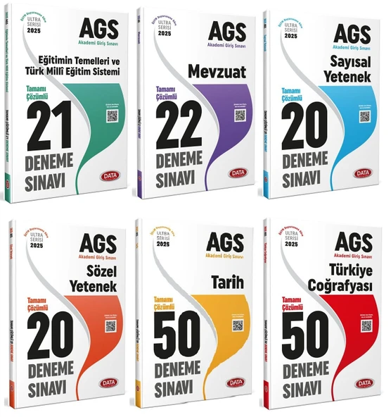 Data 2025 MEB-AGS 183 Deneme 6 lı Set Ultra Serisi Data Yayınları