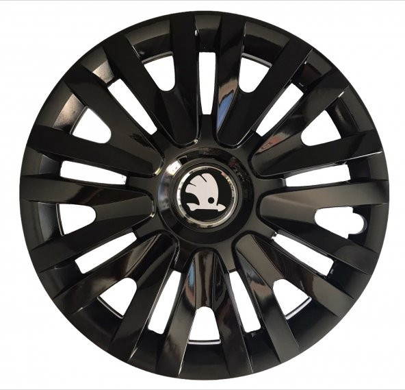 SKODA KAMİQ UYUMLU 14 İNÇ JANT KAPAĞI + AMBLEM - 1